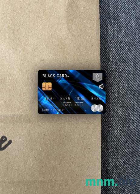 USA USAA bank wygląd zdjęcia mastercard skan PSD + zdjęcie